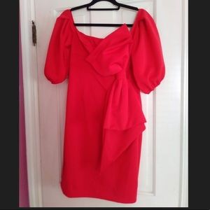 Red Sexy Bow Tie Dress 😍❤️